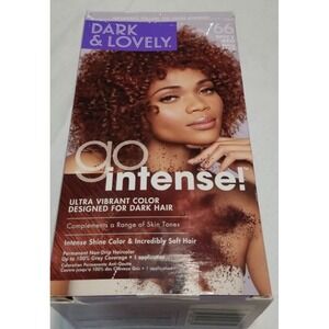 Dark and Lovely Go Intense! Spicy Red 166 Permanent Hair Color‎